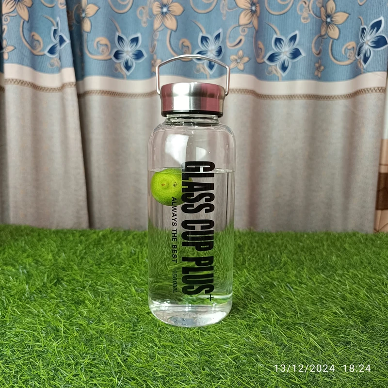 1000ml 1500ml Glass cup plus Water bottle - Image 6