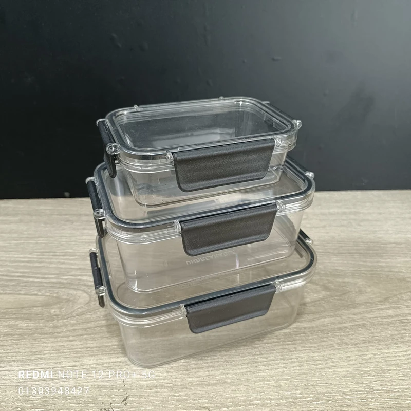 3pcs Acrylic fibre pelastic Kitchen containers for Vegetables Durable Box - Image 5