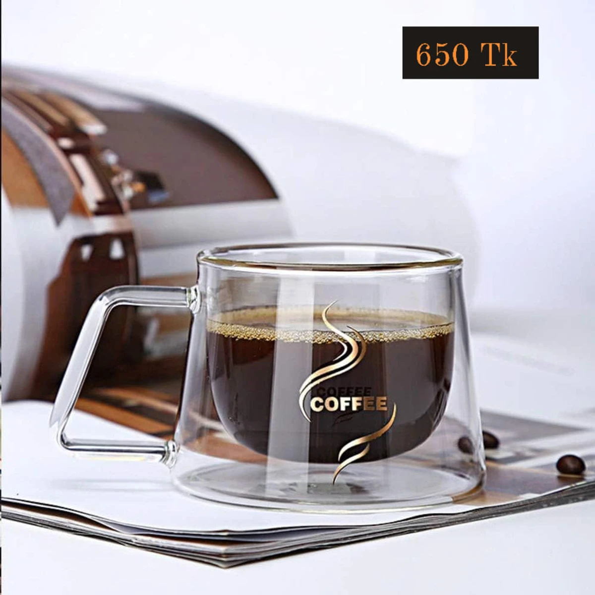 200ml Double Wall Glass Coffee Mug Heat-resistant Espresso Cup Thermo Insulated Cup For Latte Cappuccino Tea Drinkware Set - Image 3