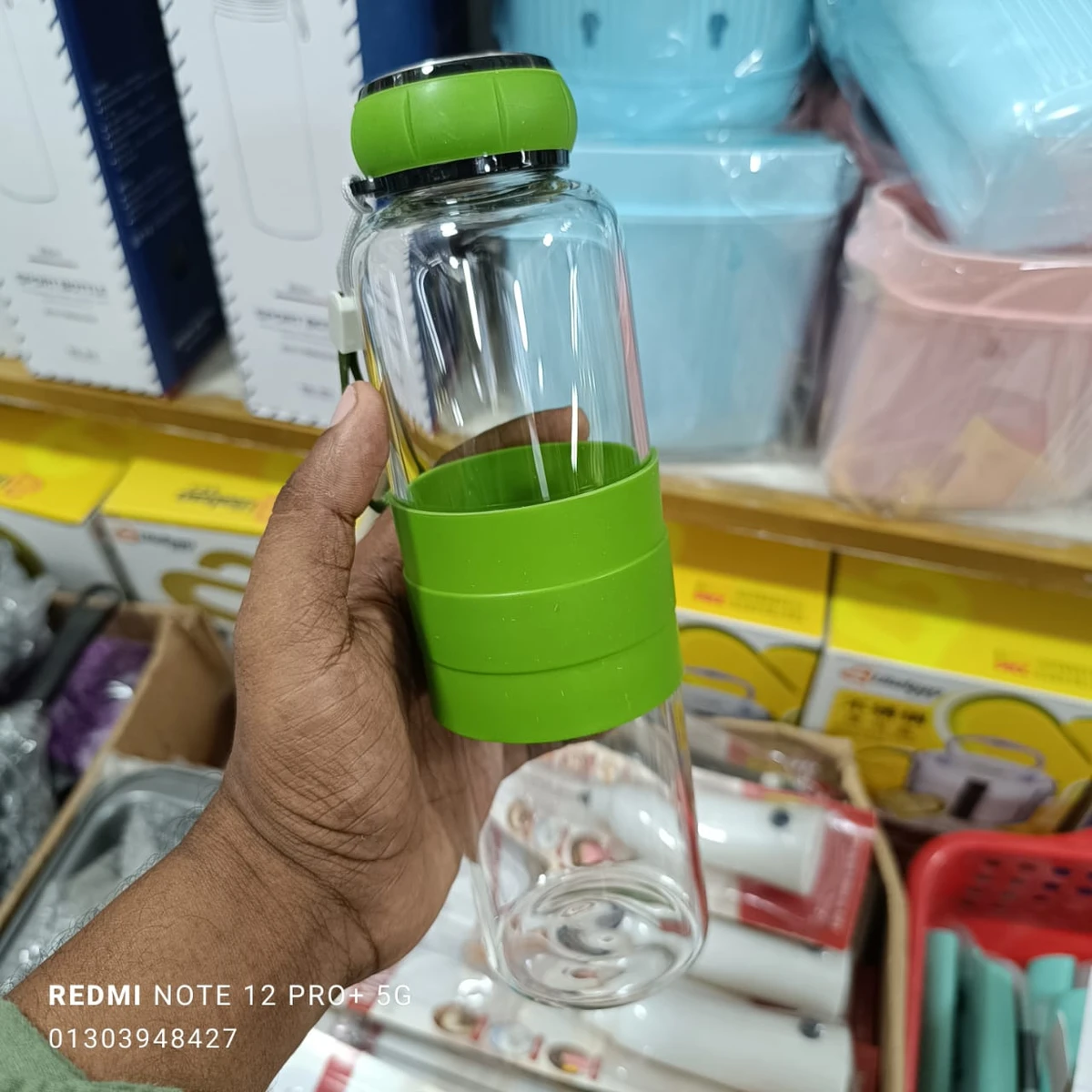 Sports Glass Water Bottle - Image 3