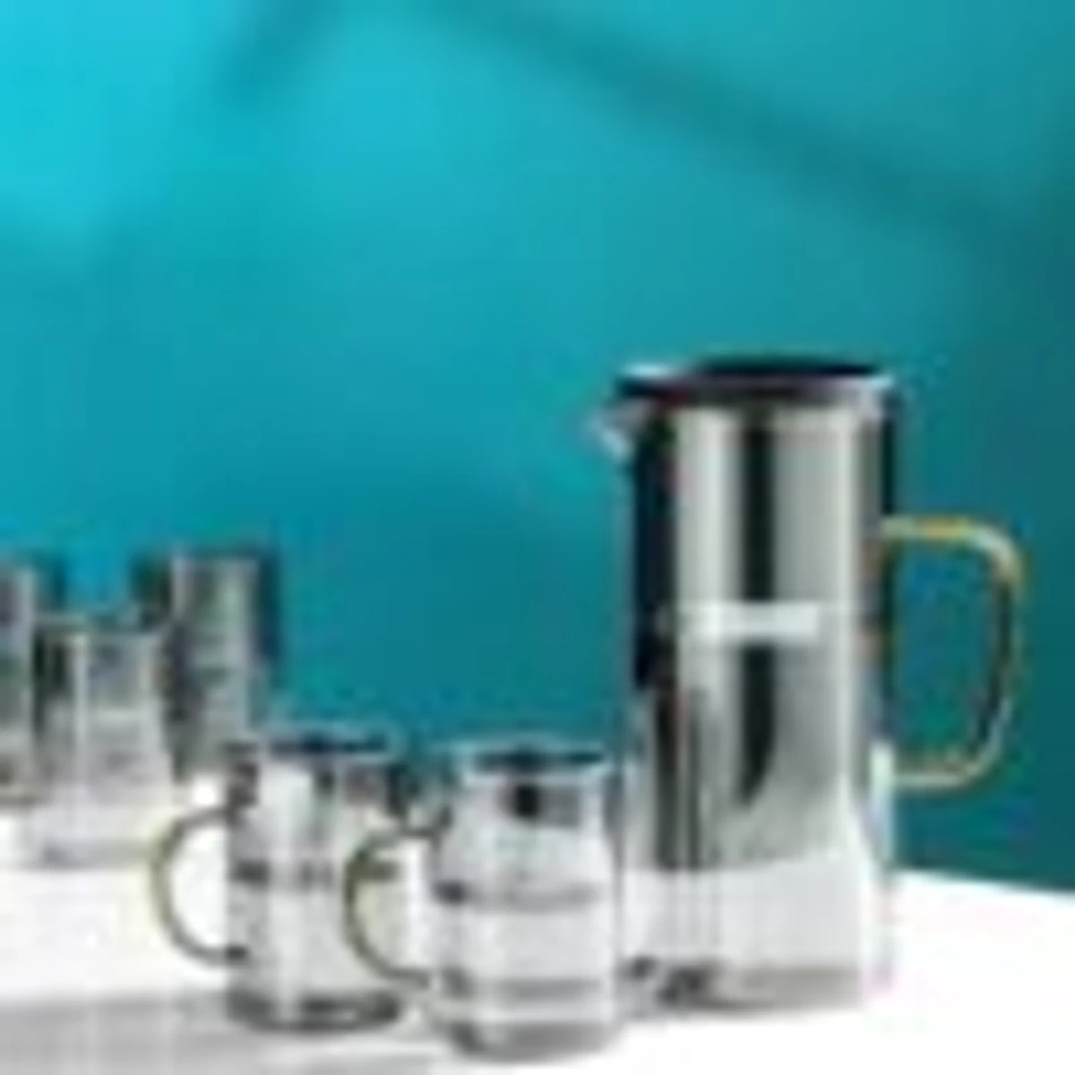 7pcs set 1500 ml Creative Thickened Glass Cold Kettle Household Juice Kettle with Cover Filter Nordic Style High Borosilicate Teapot Cup Set Gift