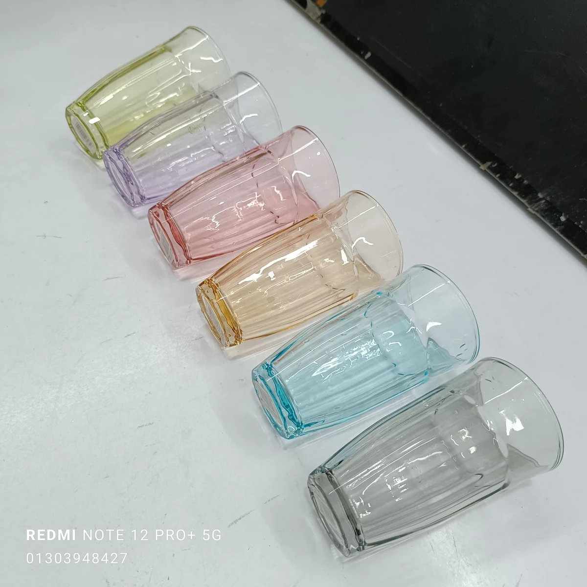 6 pcs color water glass 300 ml - Image 6