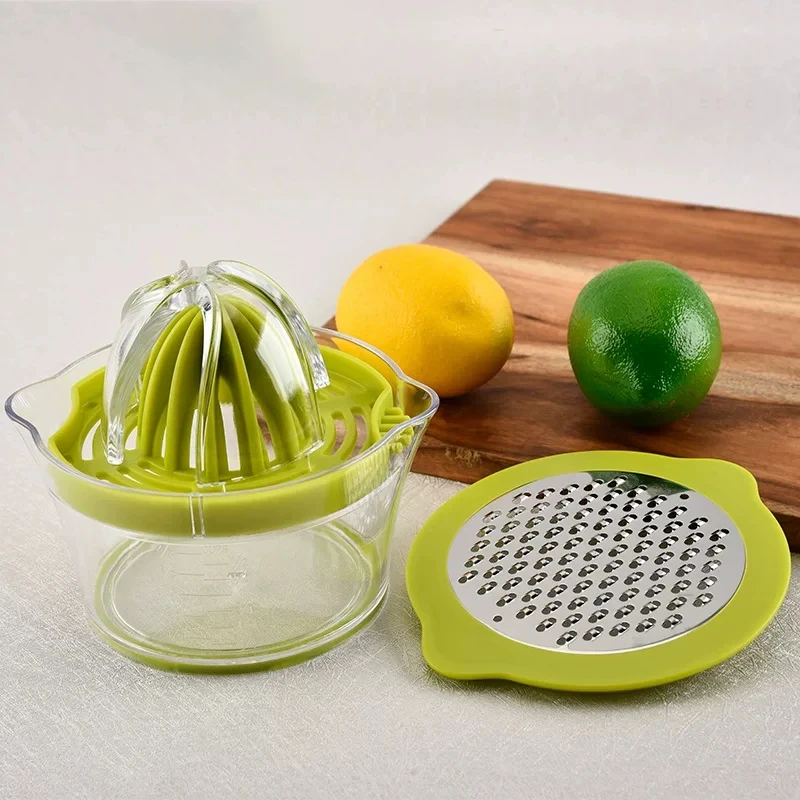 4 in 1 Multi-functional Manual Hand Fruit Squeezer Citrus Lemon Orange Hand Juicer with Stainless Steel Grinding Board Garlic Grater Egg Yolk Separator for Kitchen Dinner Room - Image 9