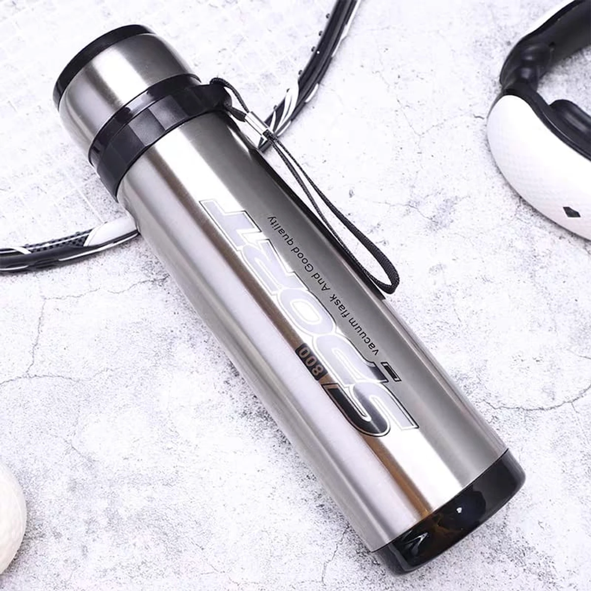 Portable thermos outdoor reusable thermos water stainless steel vacuum flask 800ml - Image 3