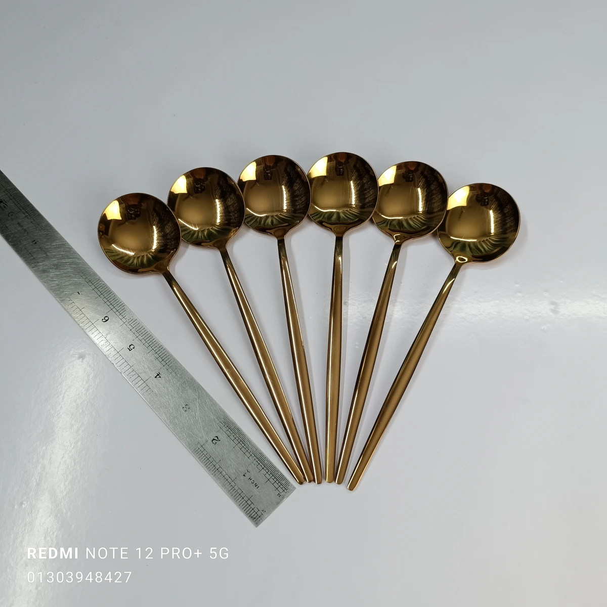 24-Piece Steel Cutlery Set Rose Golden  color - Image 5