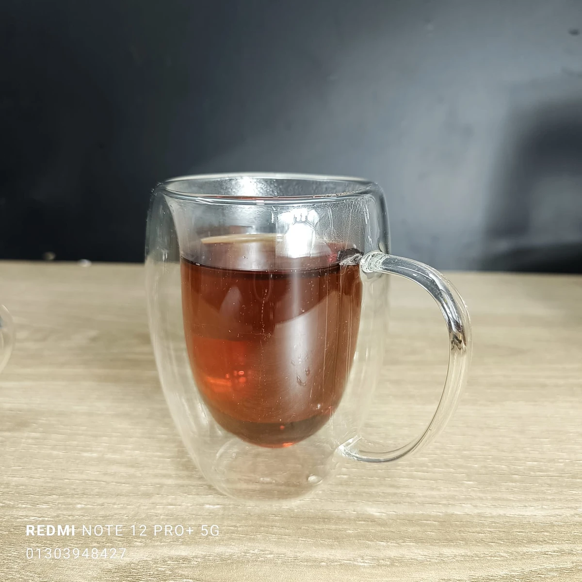 350 ml Double Wall Borosilicate Glass Mug - Image 3