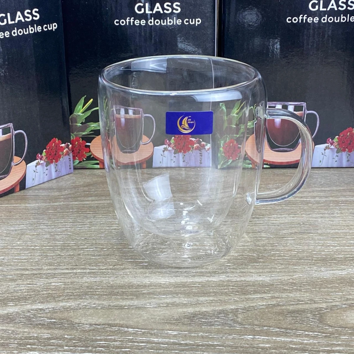 450 ml Double Wall Borosilicate Glass Mug - Image 6