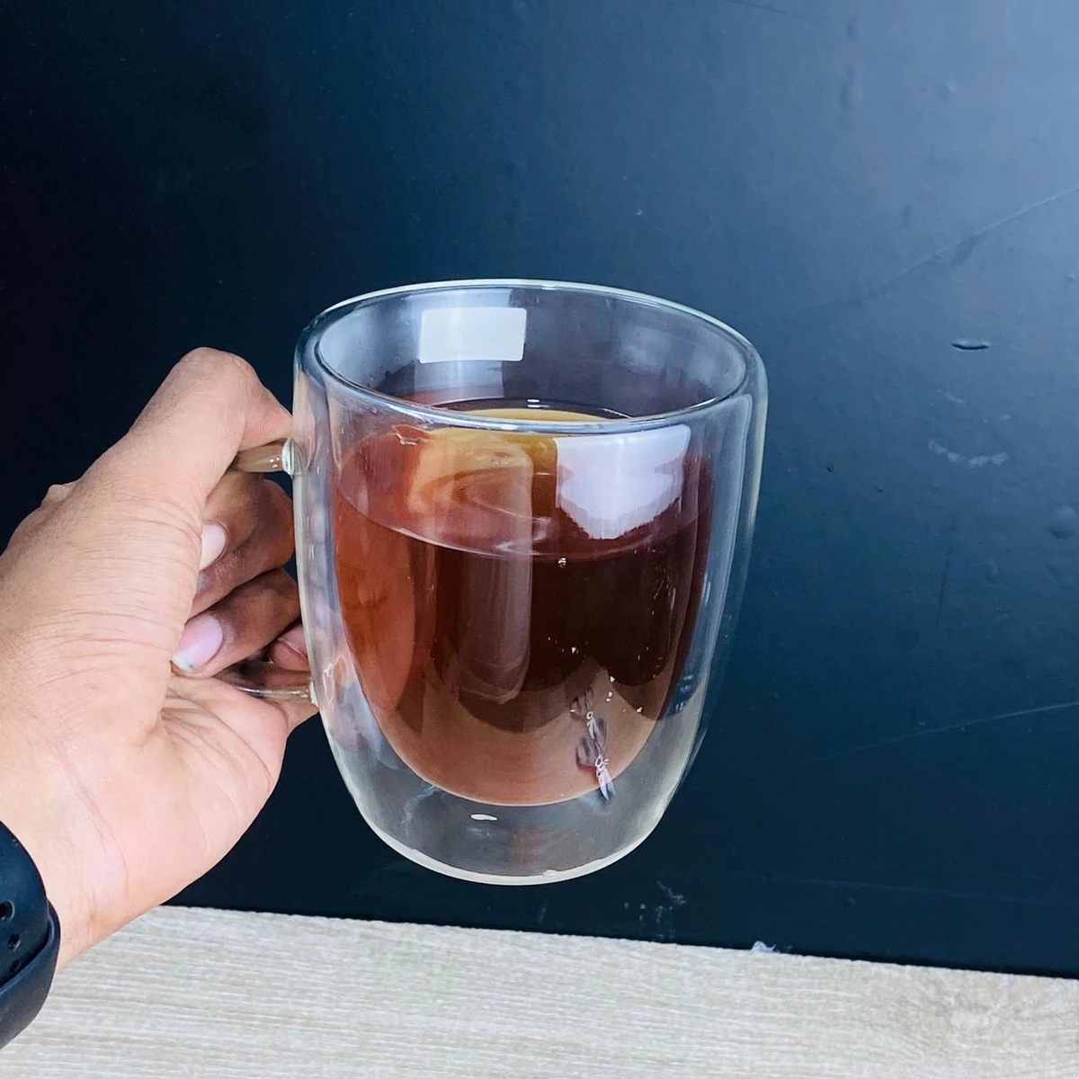 450 ml Double Wall Borosilicate Glass Mug - Image 7