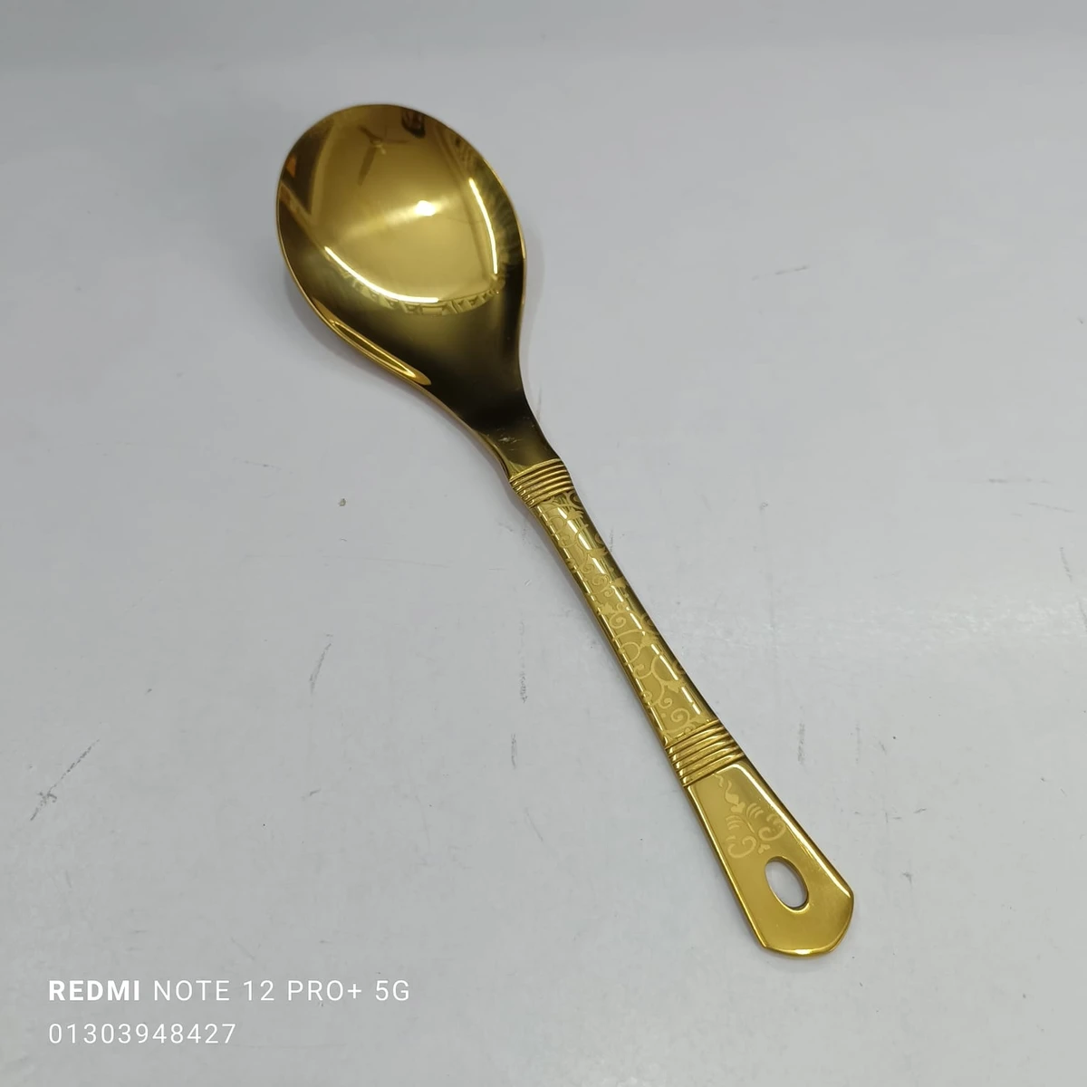 7 pcs Golden print Spoon set T7 - Image 5