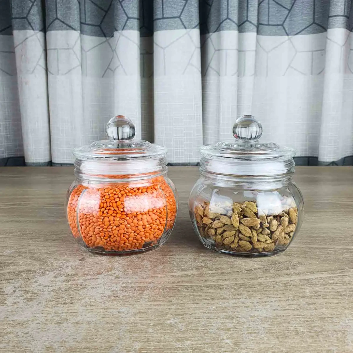 2pcs Airtight Glass Jar