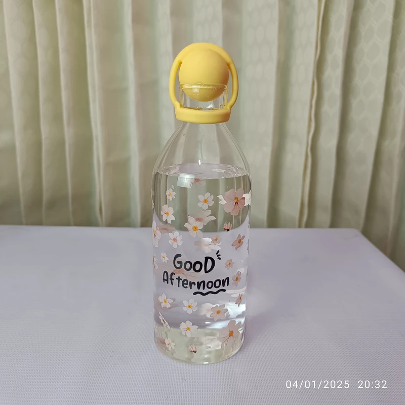 Borosilicate glass bottle with silicon cap 1200 ml - Image 5