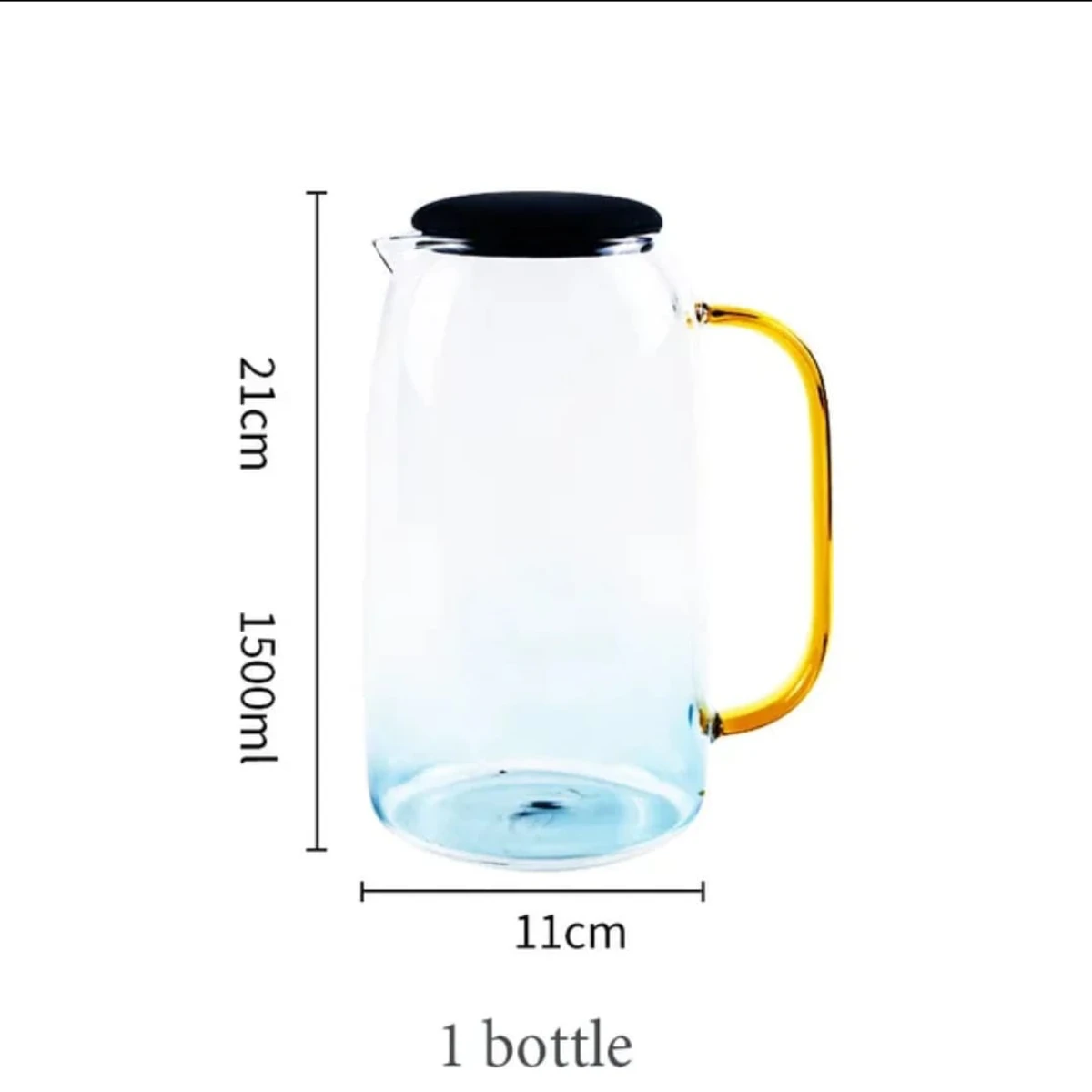 7 pcs glass water jug with lid glass jug and cups set glass water jug set - Image 8