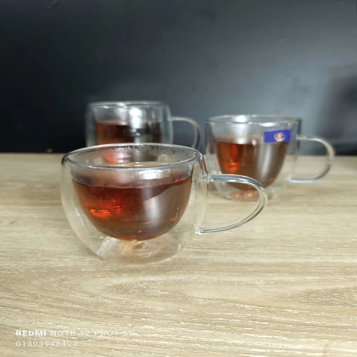 250 ml  Double Wall Borosilicate Glass Mug - Image 3