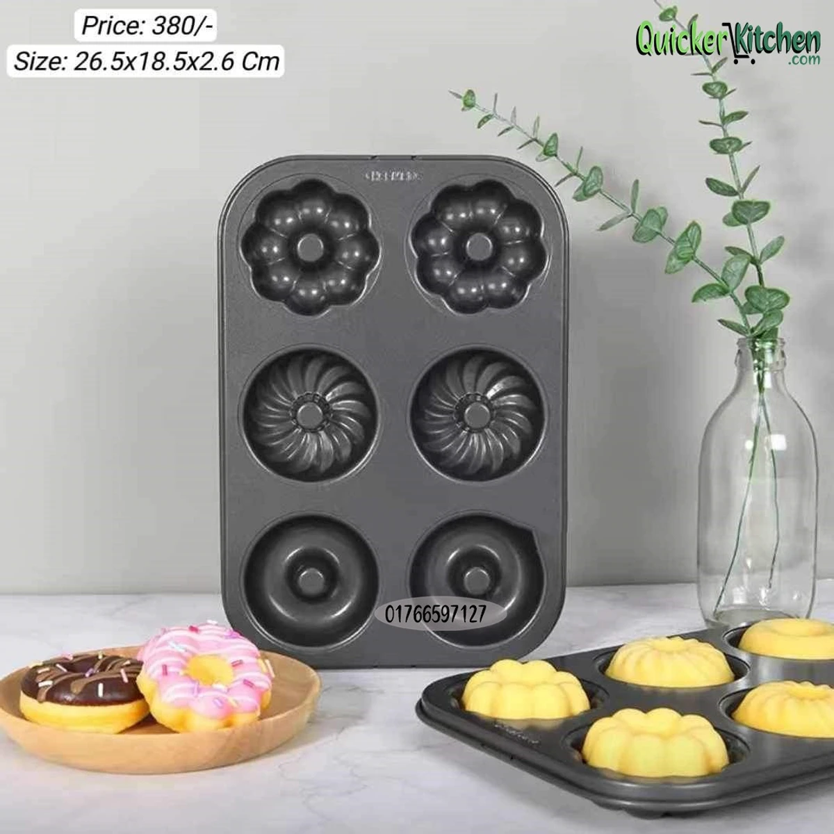 6 Modules cup layer cake Baking tools quality carbon steel Mould Non stick baking tray