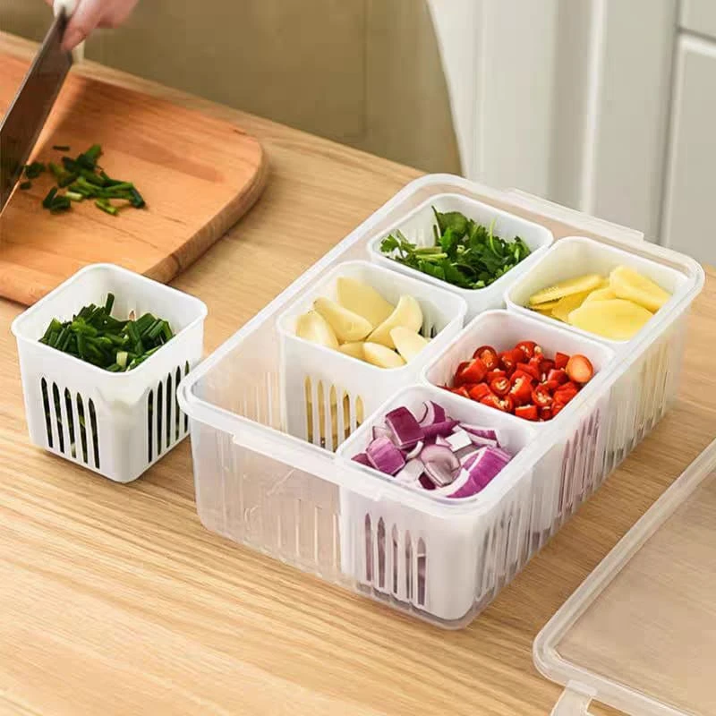 6 Grid Refrigerator Storage Box