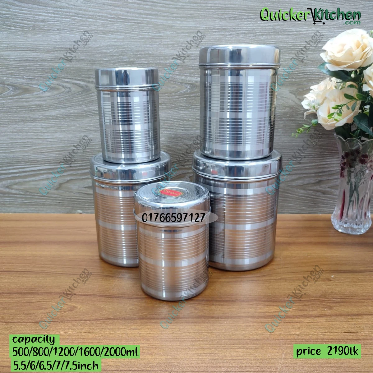 Stainless steel dabba 500/800/1200/1600 /2000ml