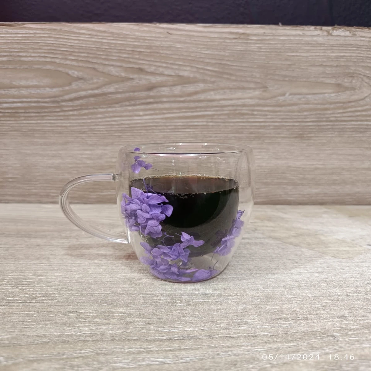 350ml Double big coffee mug Flower - Image 4