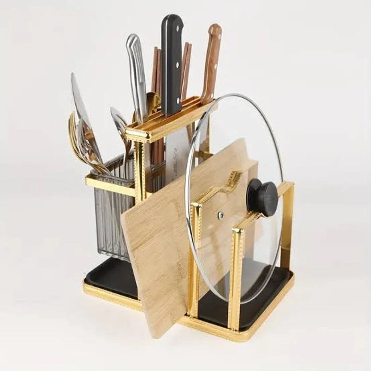 1pc Rust-Proof Flatware Organizer with Vertical Knife Holders - Keep Your Cutlery and Utensils Clean and Organized - Image 5