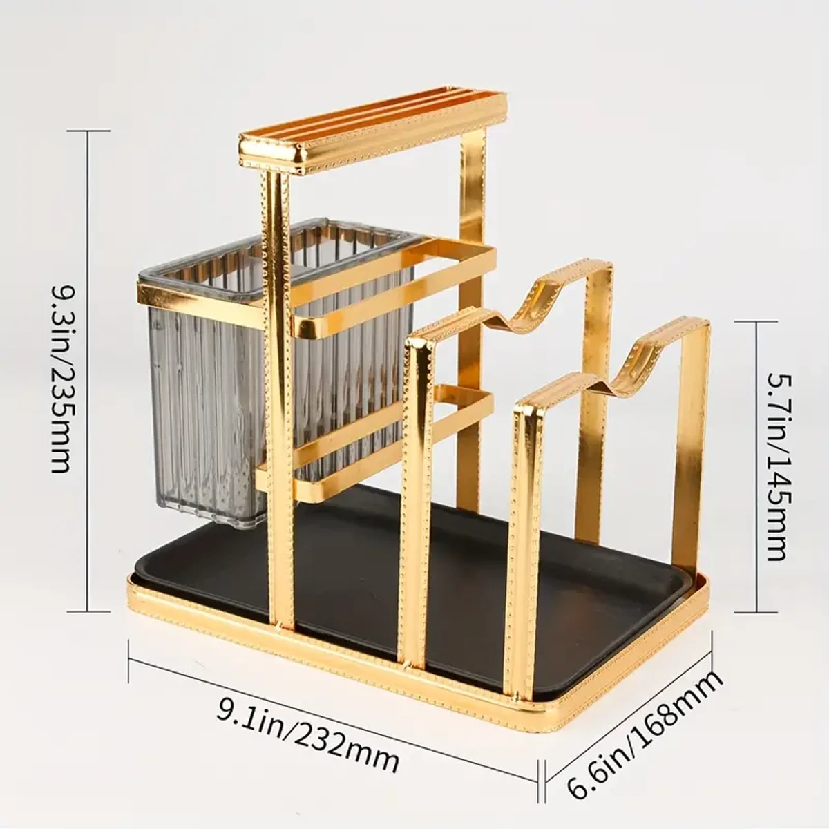 1pc Rust-Proof Flatware Organizer with Vertical Knife Holders - Keep Your Cutlery and Utensils Clean and Organized