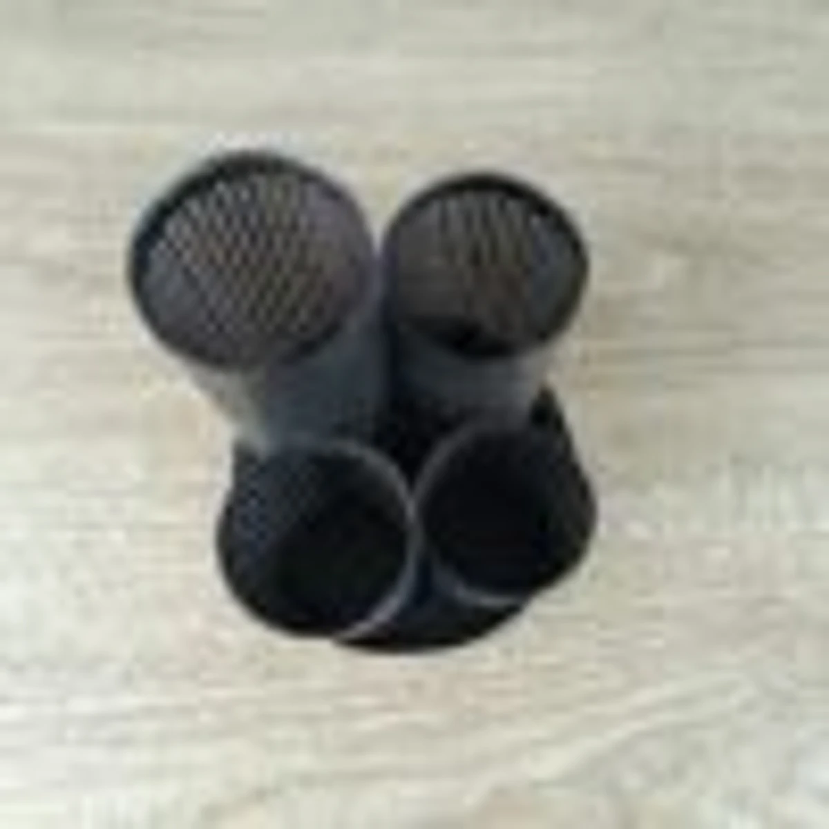 Metal spoon holder organizer 4 hold Black - Image 4