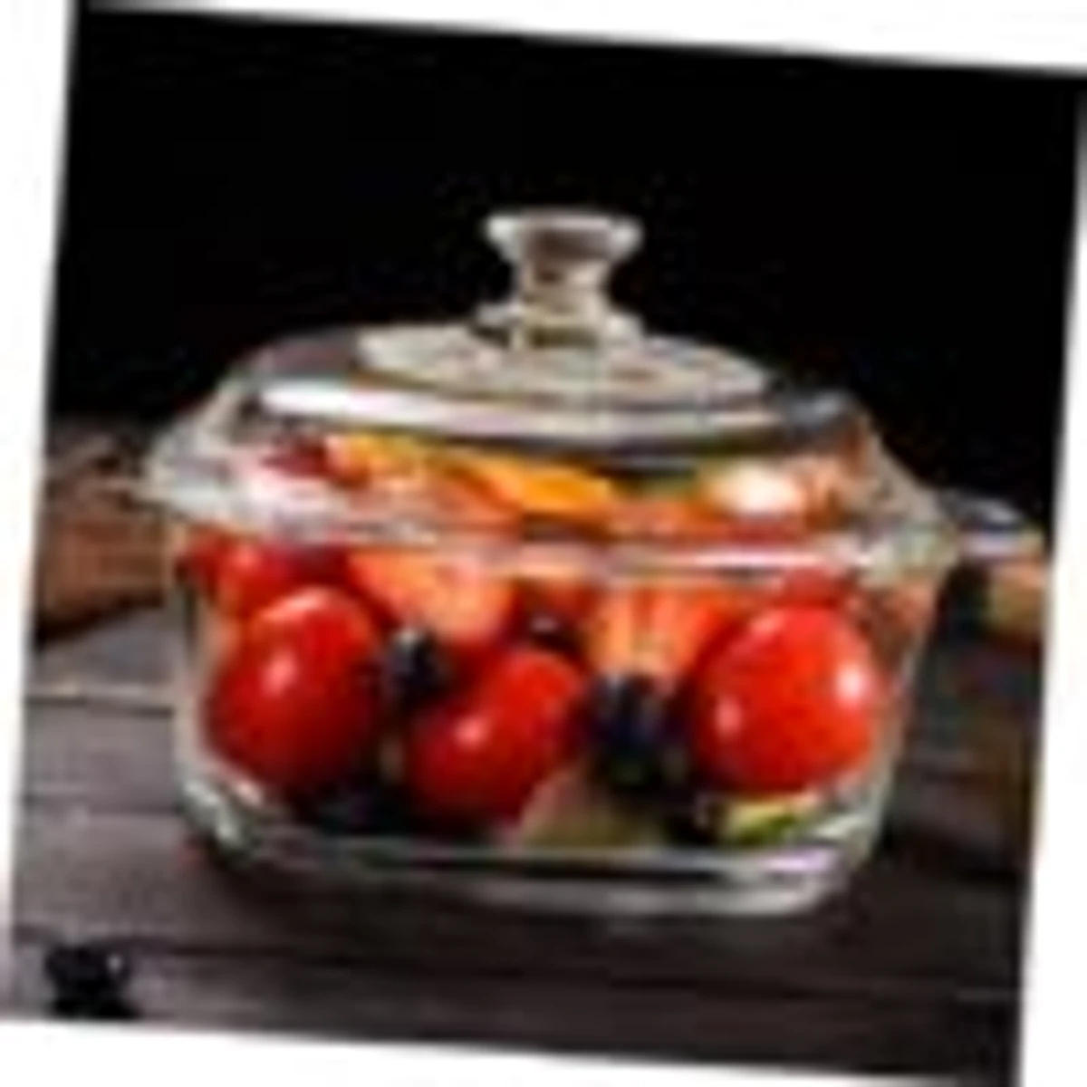 Oven Proof Galss Serving Dish with Lid ( 3Pc Set )