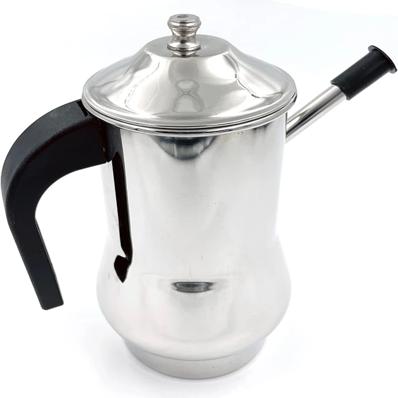 Stainless Steel Oil dispenser with lid Olive Oil Dispenser Stainless Steel Oil Pot - Image 5