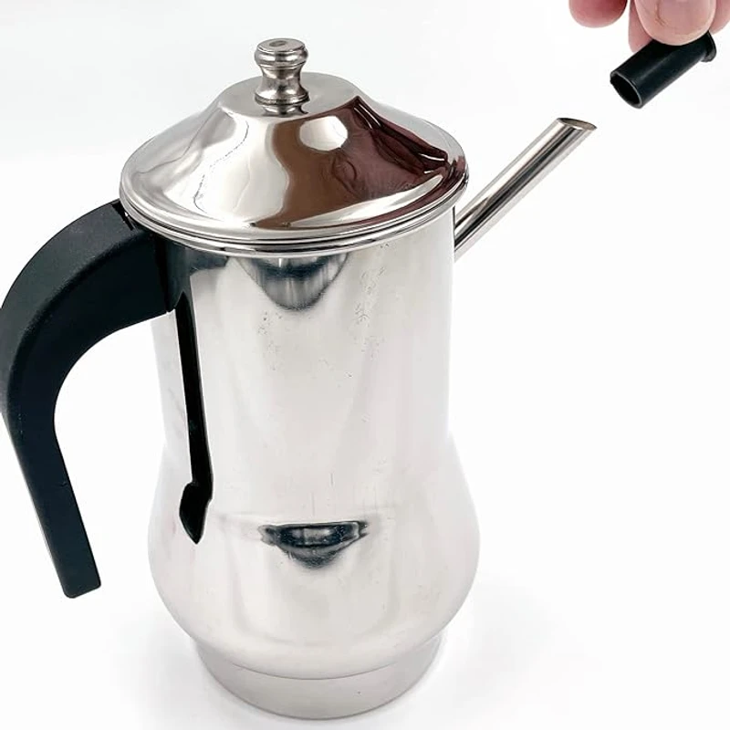 Stainless Steel Oil dispenser with lid Olive Oil Dispenser Stainless Steel Oil Pot - Image 4