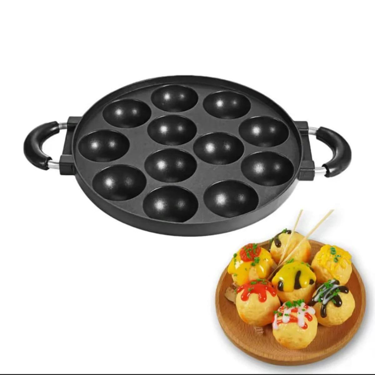 12 -holes Baking Pan Non Stick Pan DIY Octopus Rice-meat Dumplings Egg Cake Dumplings Hamburger Kitchen Baking Mold 3 - Image 5