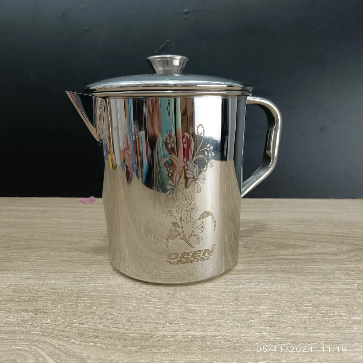 3 litter Jumbo Stainless Steel Laser print jug model Deen 1 - Image 6