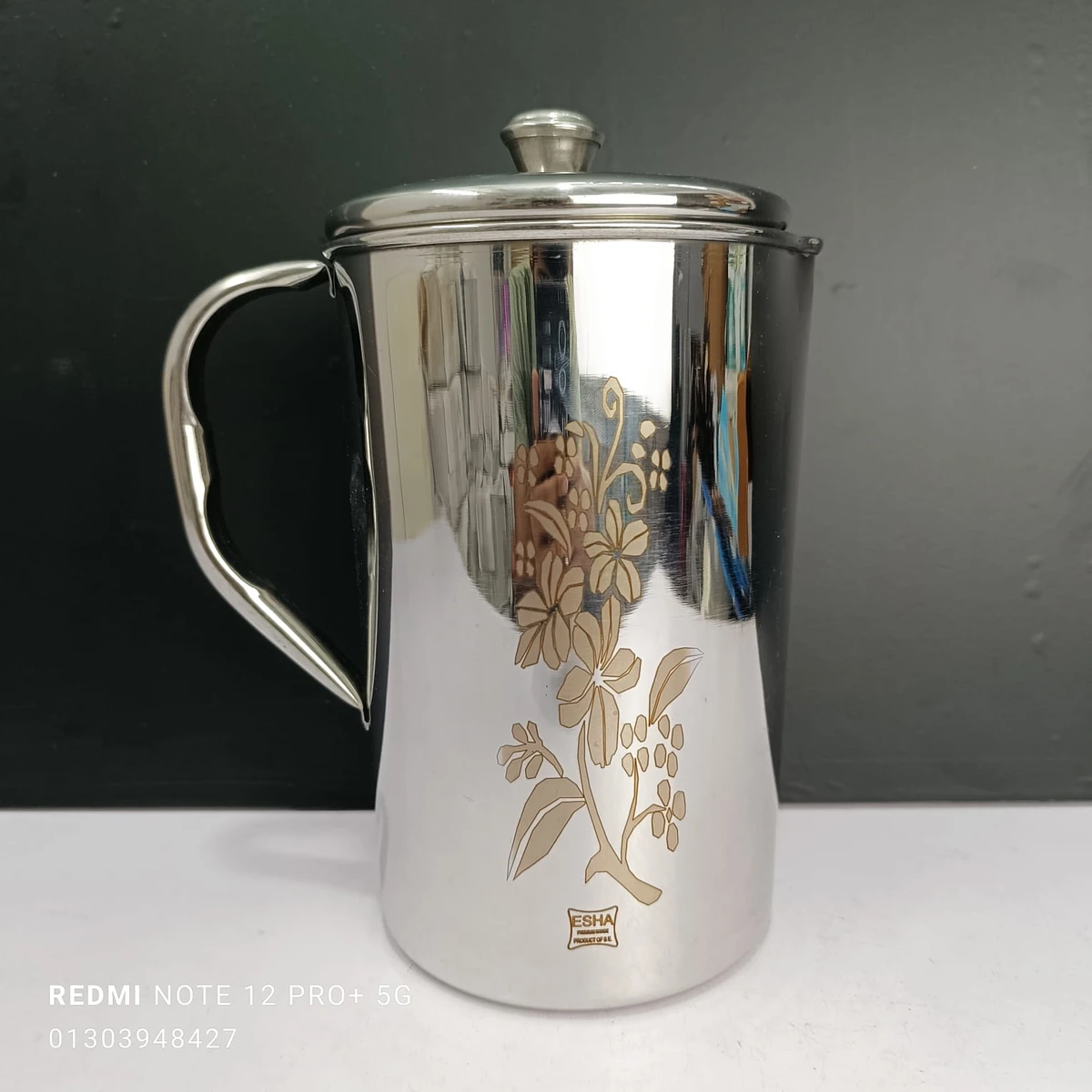 3 litter Jumbo Stainless Steel Laser print Jug TP4 - Image 6