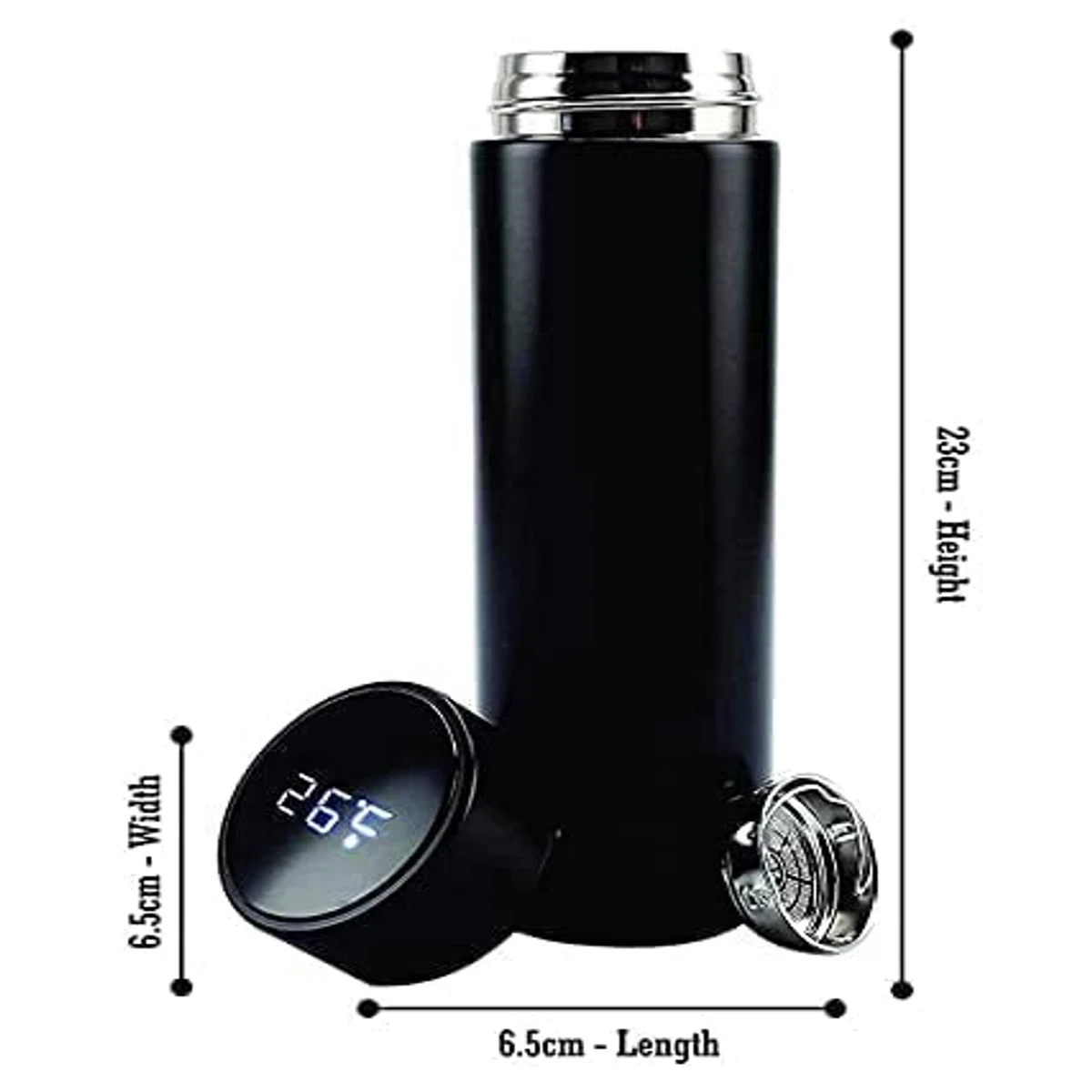 Stainless Steel Smart Water Bottle 500 ML LED Temperature Display - Image 4